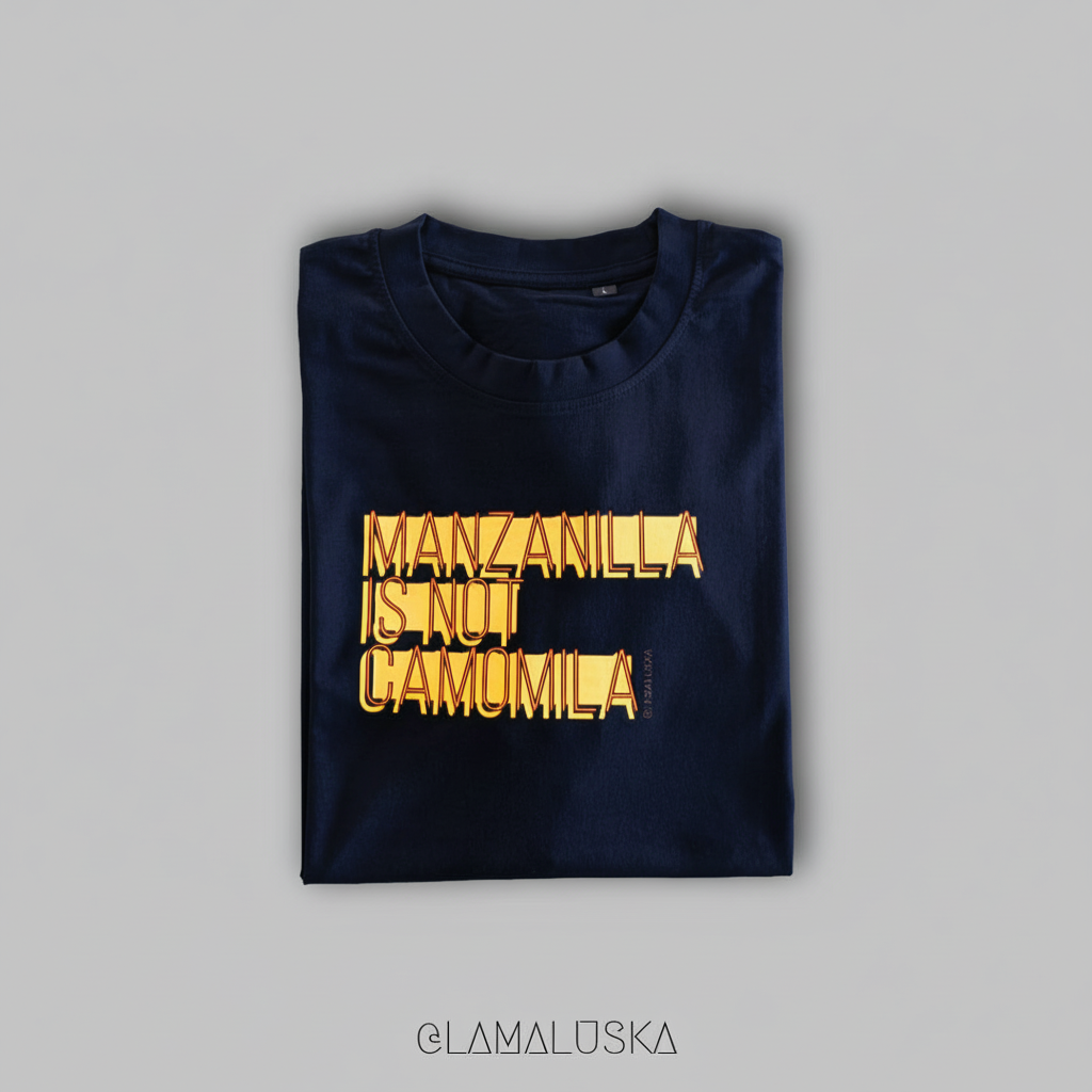 Camiseta azul marino MANZANILLA mejorada