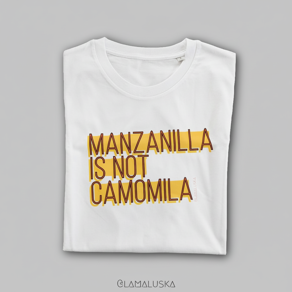 Camiseta blanca MANZANILLA mejorada