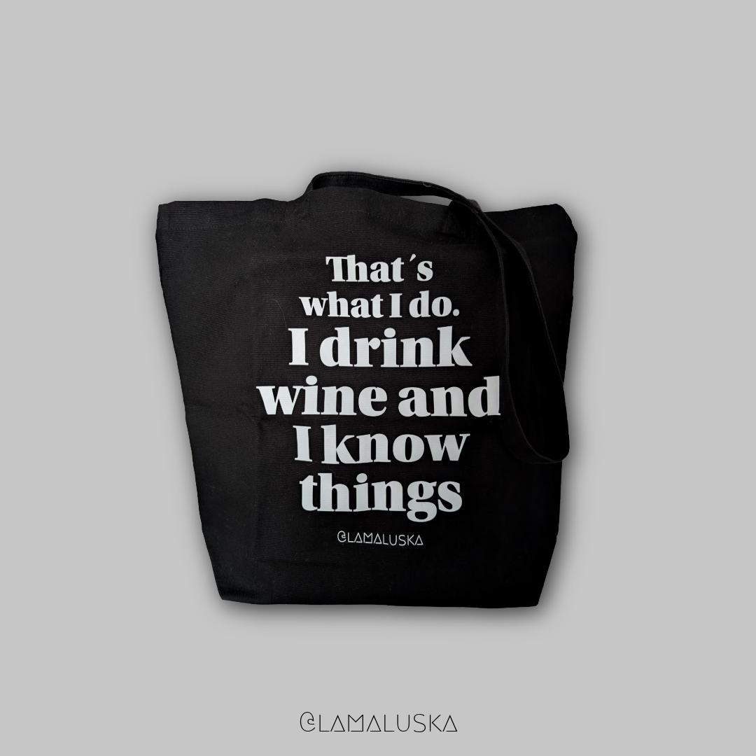 I Drink Wine Totebag