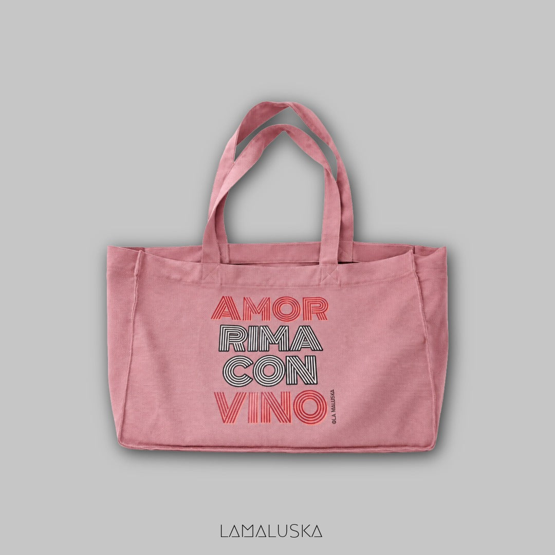 Amor rima con vino Maxibag